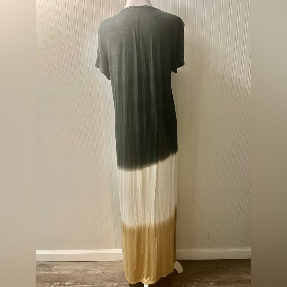 MISSLOOK Charcoal and Beige Maxi Dress - Picture 4 of 9